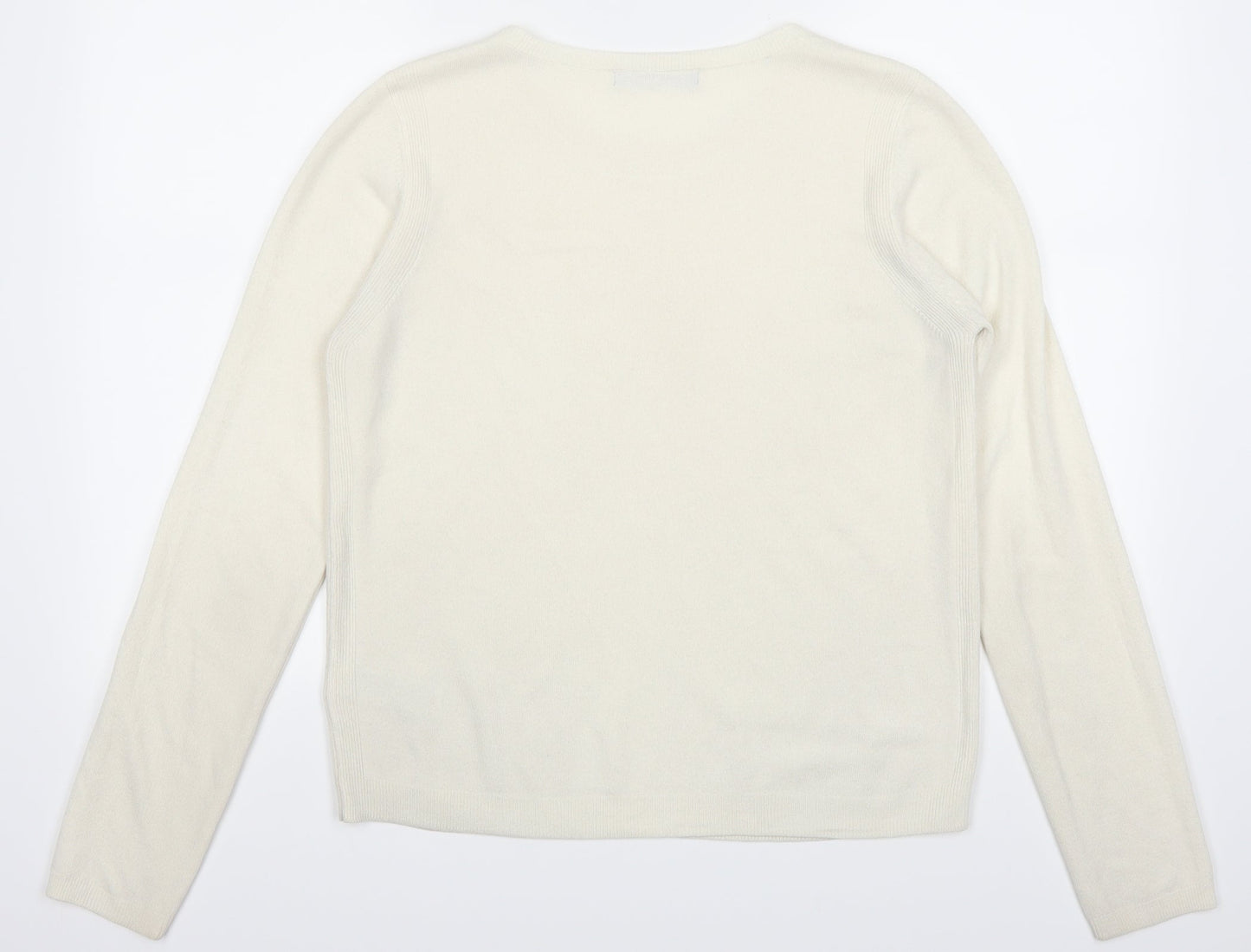Marks and Spencer Womens Ivory   Pullover Jumper Size 12