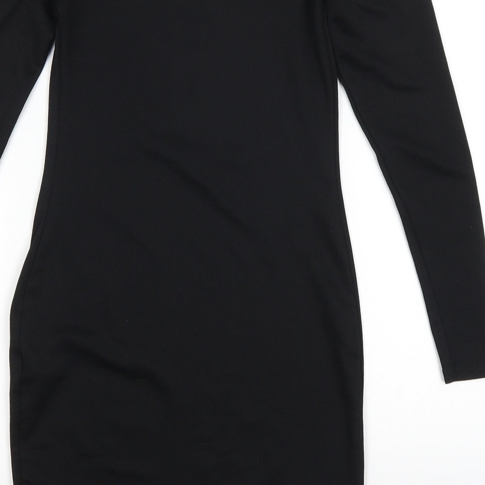 PRETTYLITTLETHING Womens Black   Bodycon  Size 6
