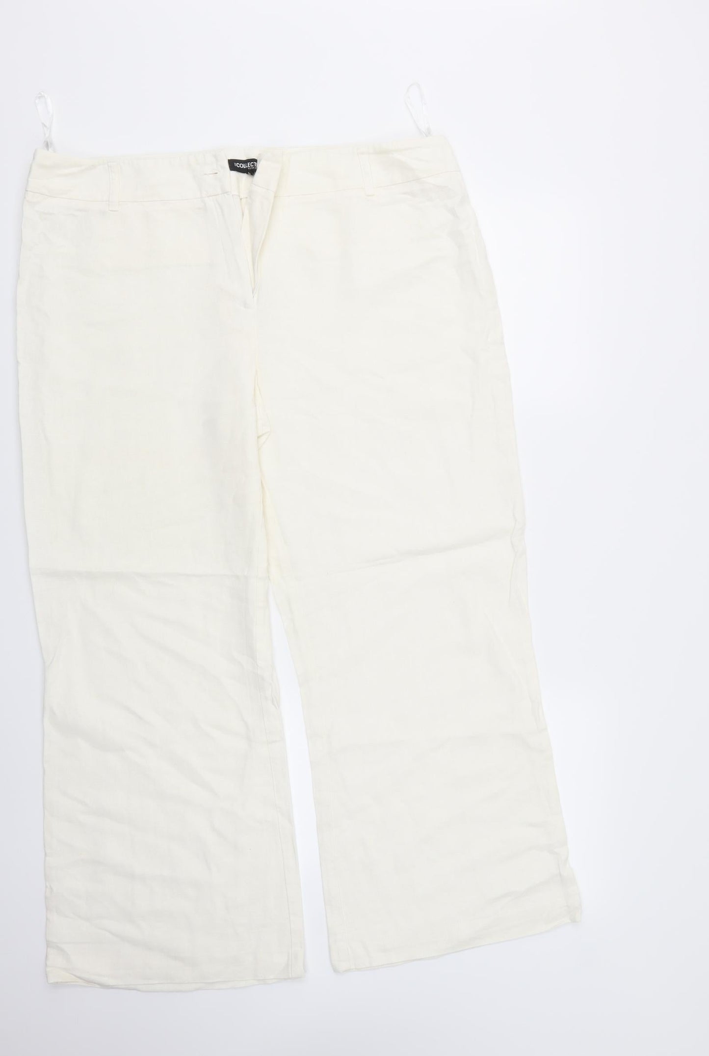 Debehams Womens White   Trousers  Size 16 L26 in