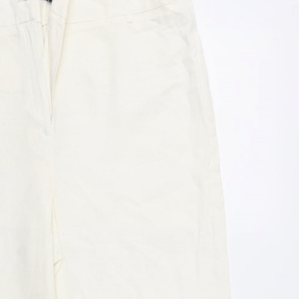 Debehams Womens White   Trousers  Size 16 L26 in