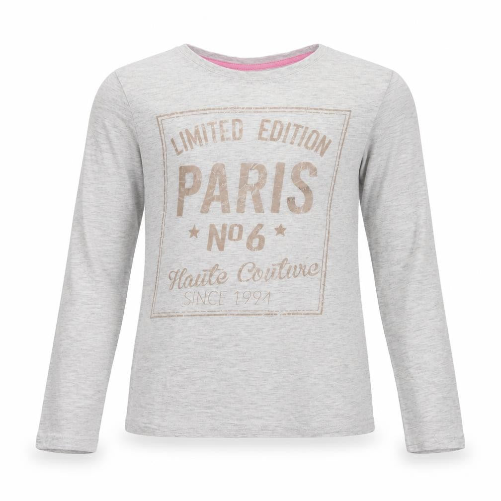 YD Girls Grey   Top Pyjama Top Size 10-11 Years  - limited edition paris