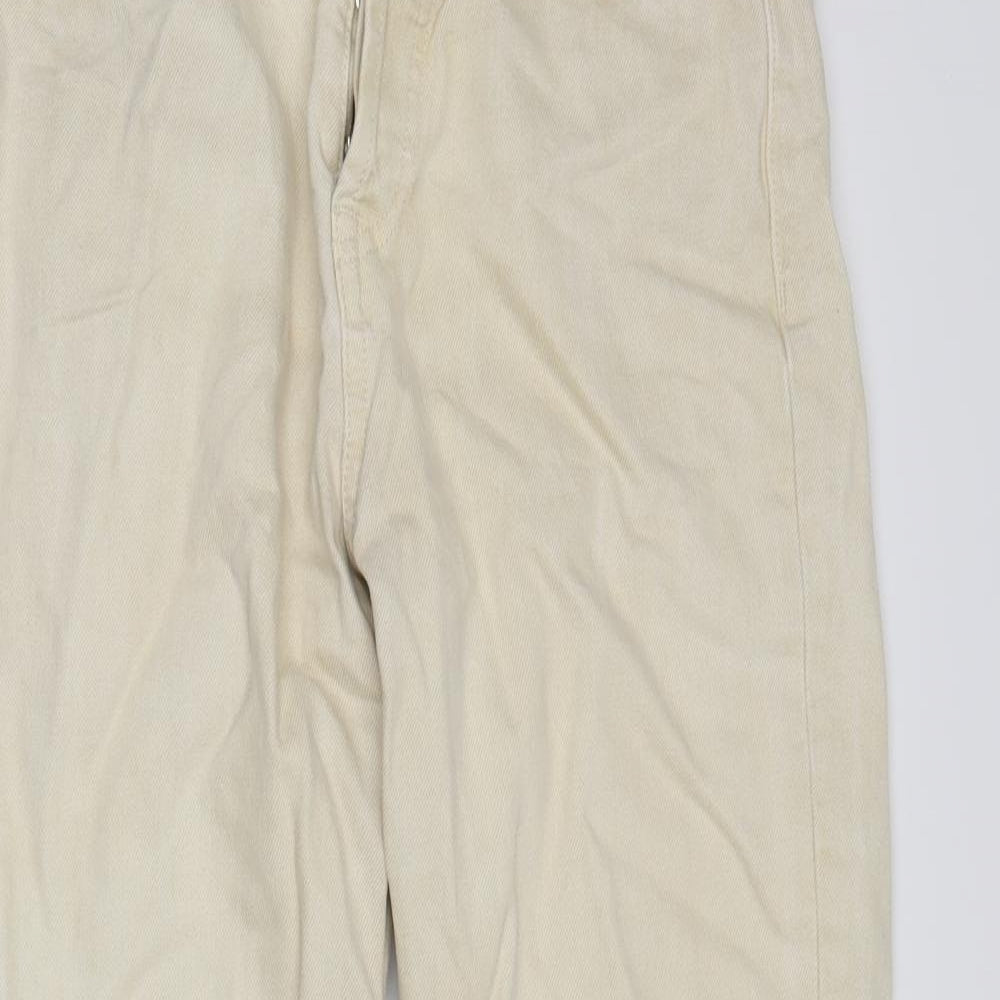 demim co Womens White  Denim Straight Jeans Size 10