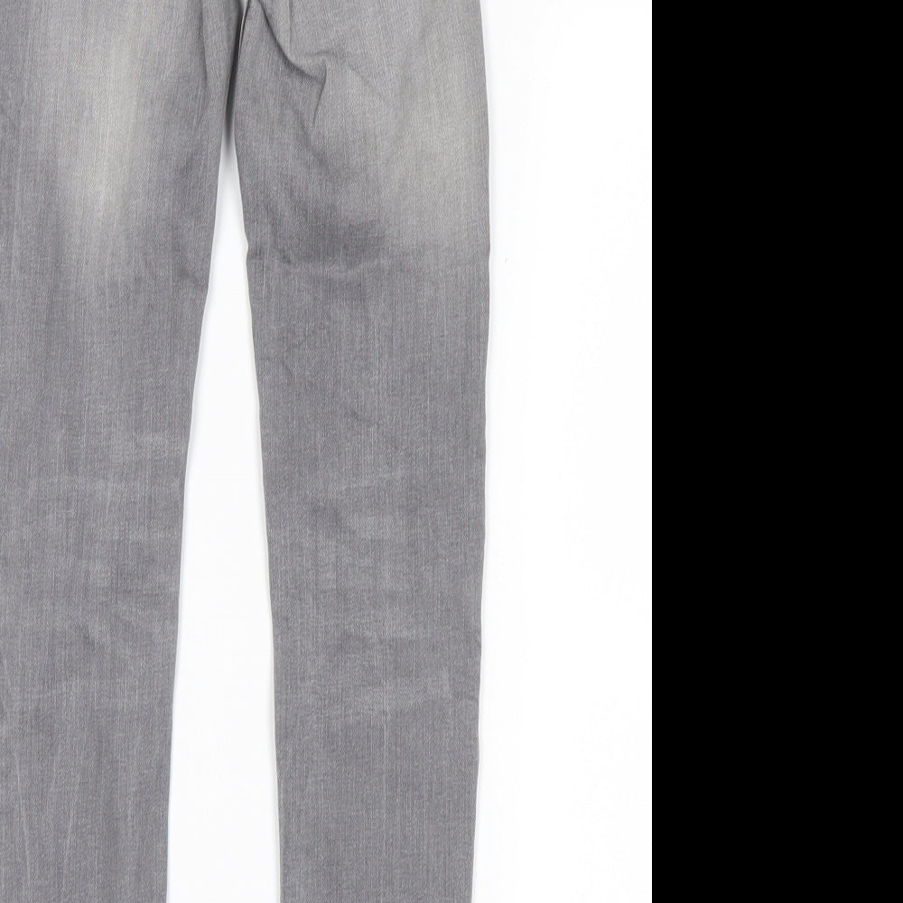 NEXT Girls Grey  Denim Straight Jeans Size 9 Years