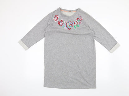 Additional front view of Tu women’s grey jumper, size UK 8