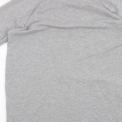 Brand and care label for Tu women’s grey jumper, size UK 8
