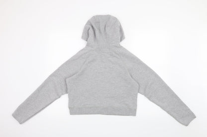 Back view of USA Pro girls’ grey pullover hoodie, size 13, years