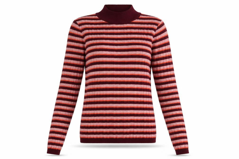 Primark Womens Orange Striped  Pullover Jumper Size 6