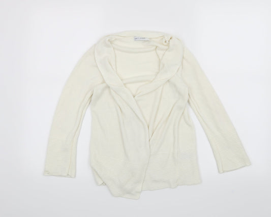 Classic Womens White   Cardigan Jumper Size 8