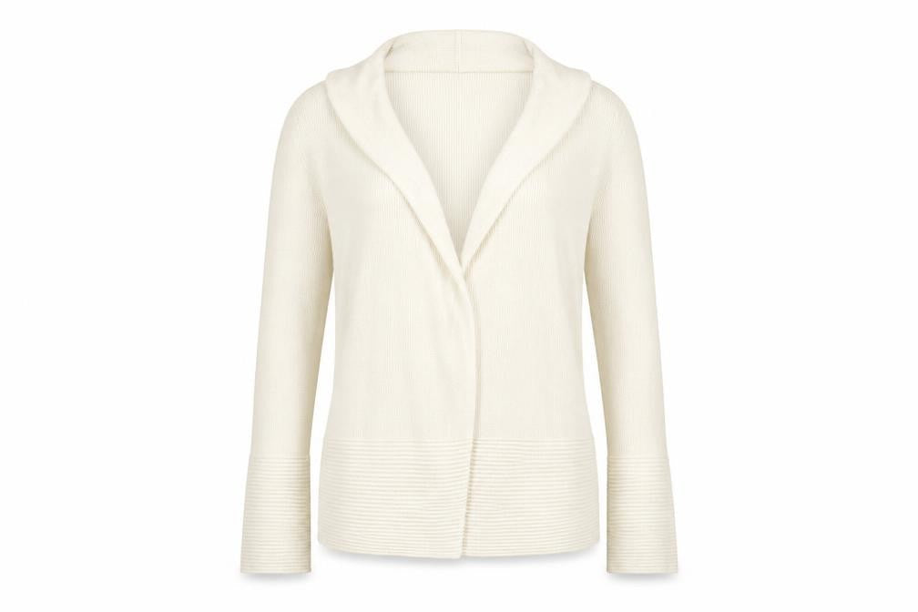 Classic Womens White   Cardigan Jumper Size 8