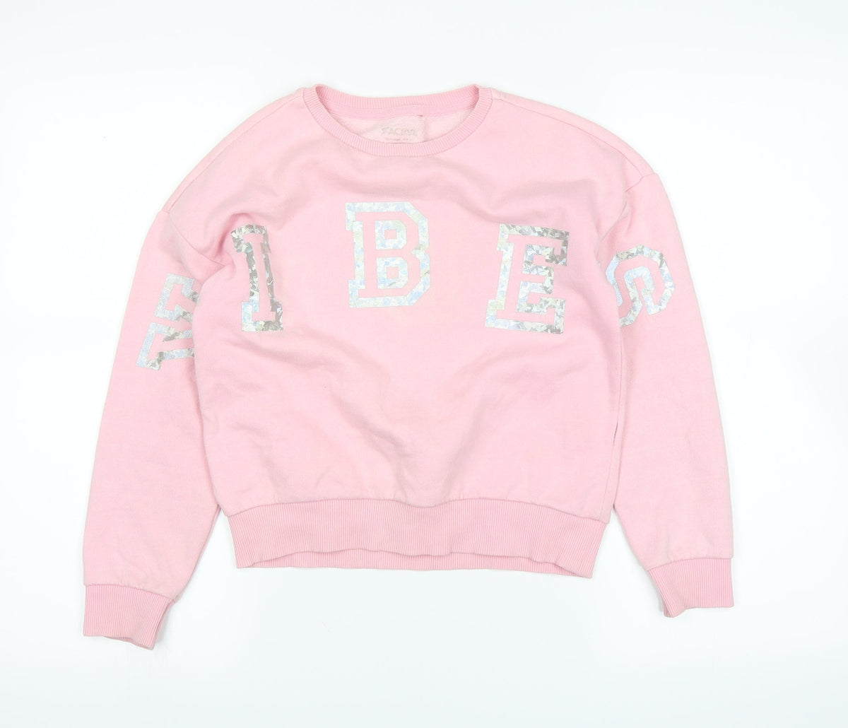Active Girls Pink   Pullover Jumper Size 10-11 Years