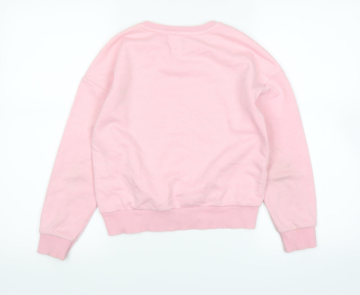 Active Girls Pink   Pullover Jumper Size 10-11 Years