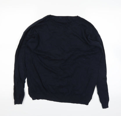 Back view of Next women’s blue basic t-shirt, size UK 12