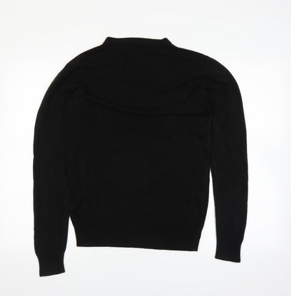 Back view of Easy men’s black jumper, size M