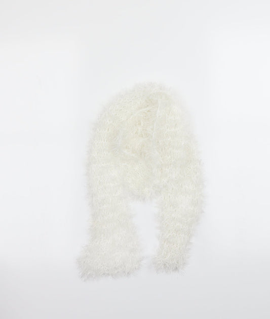 Preworn Womens White    Scarf