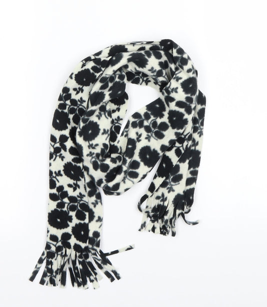 Preworn Womens White Floral   Scarf