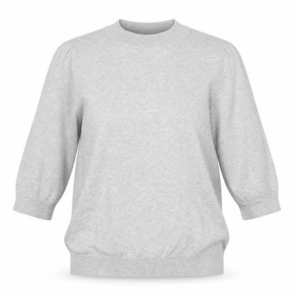 Front view of BHS women’s grey pullover sweatshirt, size UK 12