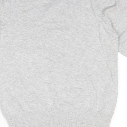 Brand and care label for BHS women’s grey pullover sweatshirt, size UK 12