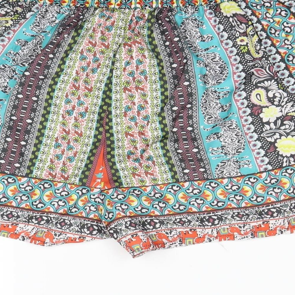 Boohoo Womens Multicoloured   Mom Shorts Size 6