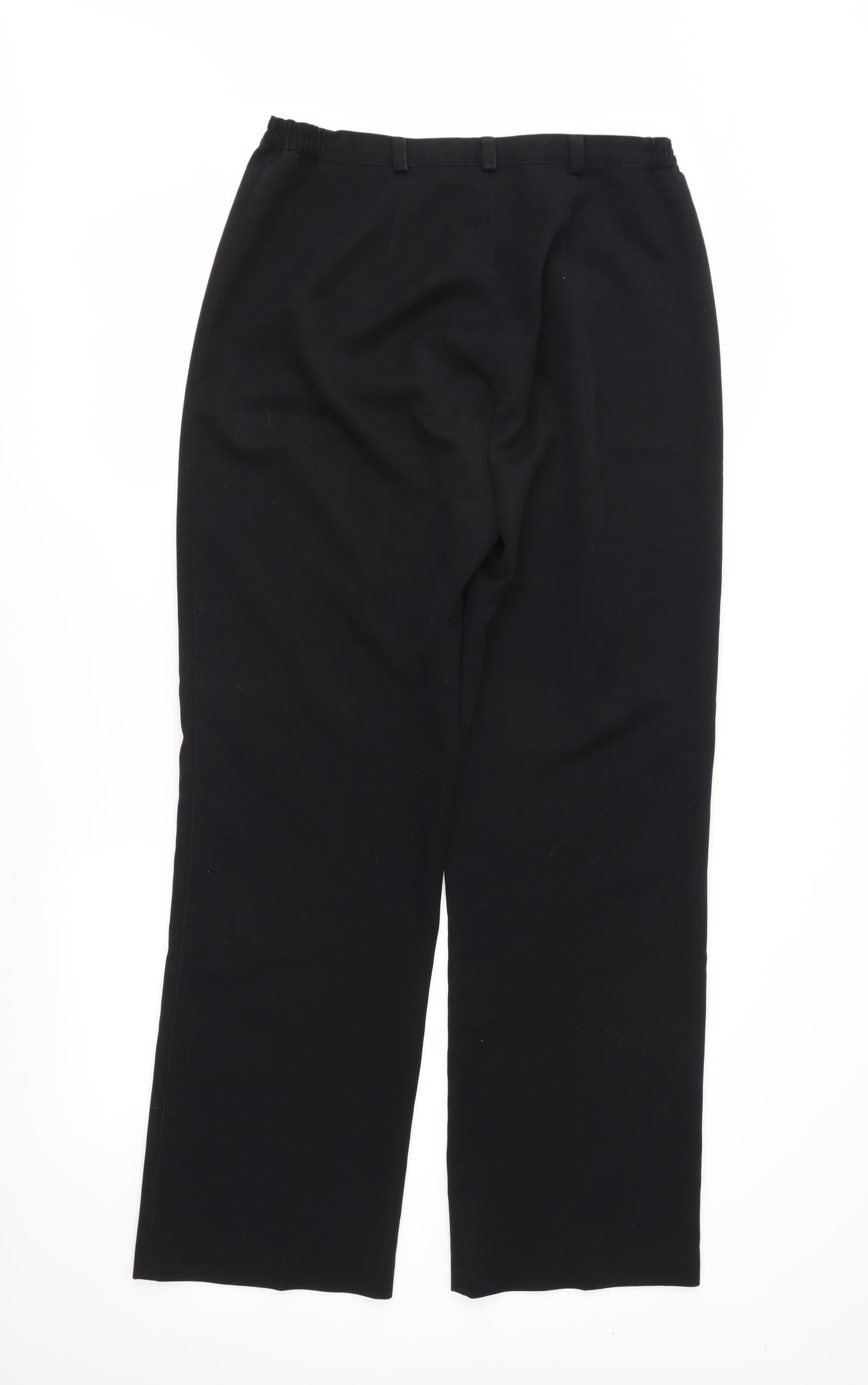 Preworn Womens Black   Trousers  Size 12 L31 in