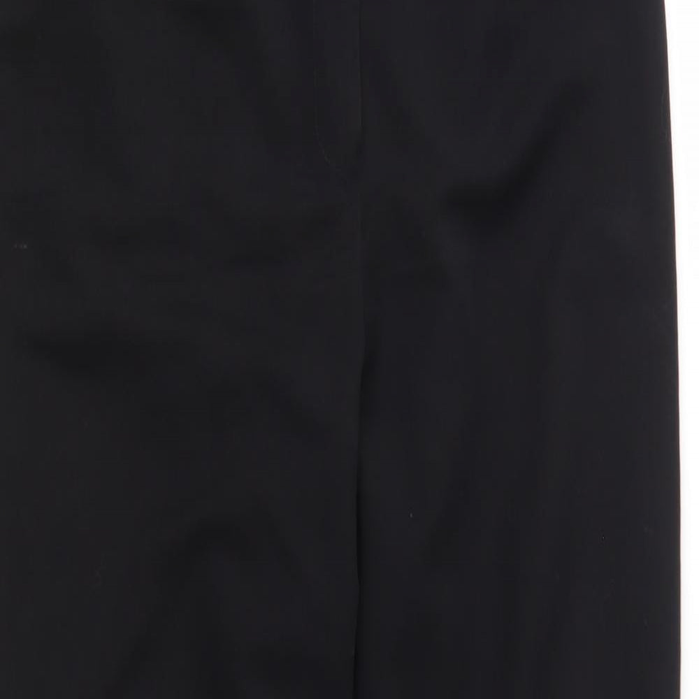 Preworn Womens Black   Trousers  Size 12 L31 in