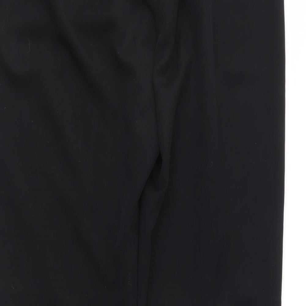 Preworn Womens Black   Trousers  Size 12 L31 in