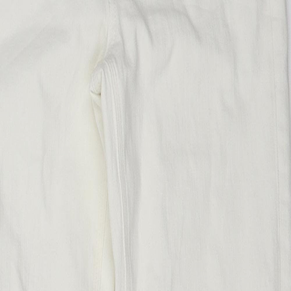 Marks and Spencer Womens White   Straight Jeans Size 31 in L31 in