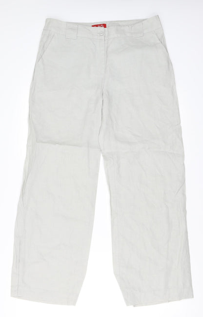 Additional front view of Derby women’s grey trousers, size L, 29-inch leg