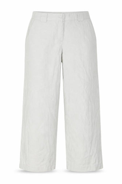 Front view of Derby women’s grey trousers, size L, 29-inch leg