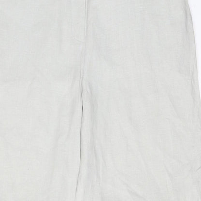 Close-up detail of Derby women’s grey trousers, size L, 29-inch leg