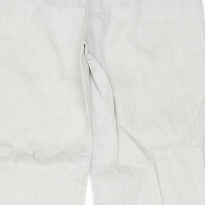 Brand and care label for Derby women’s grey trousers, size L, 29-inch leg