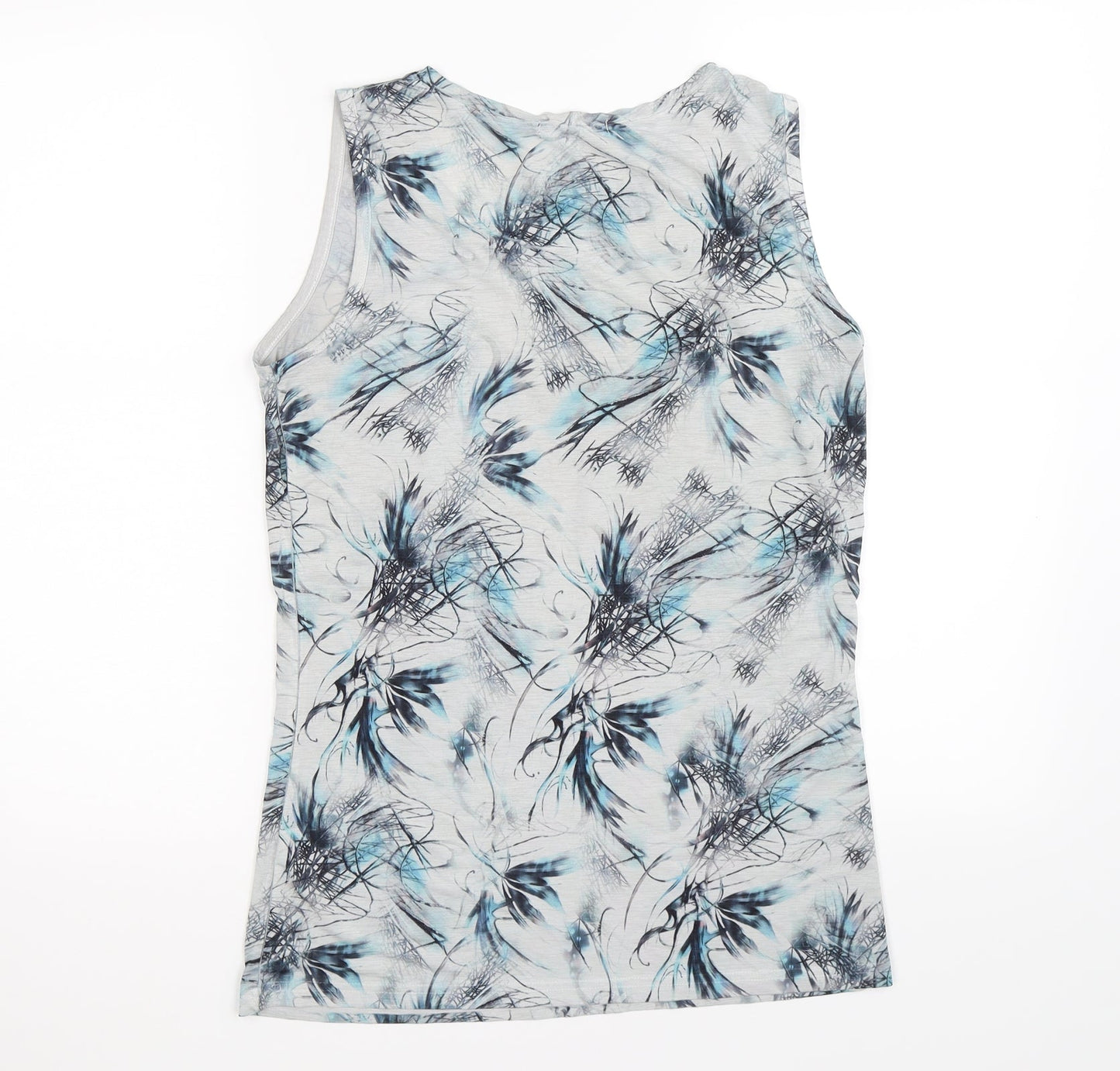 paramour Womens Grey Floral  Basic Tank Size M