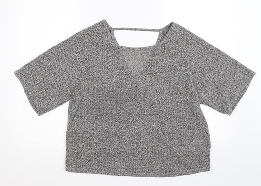New Look Womens Grey  Knit Pullover Jumper Size 10