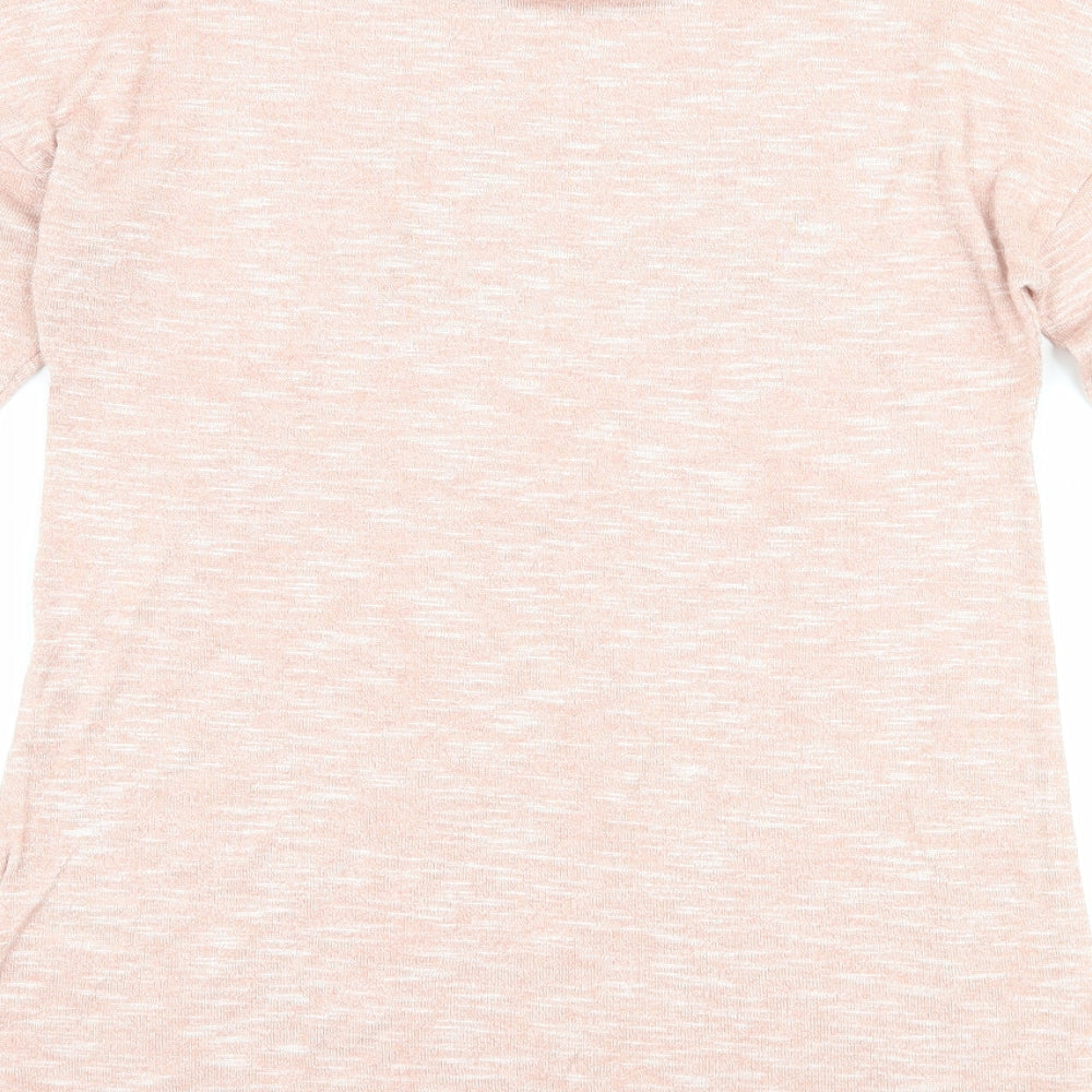 Papaya Womens Pink   Basic T-Shirt Size 8  - slogan