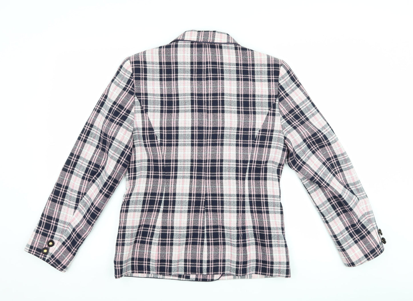 Spice Womens Pink Check  Jacket Suit Jacket Size 10