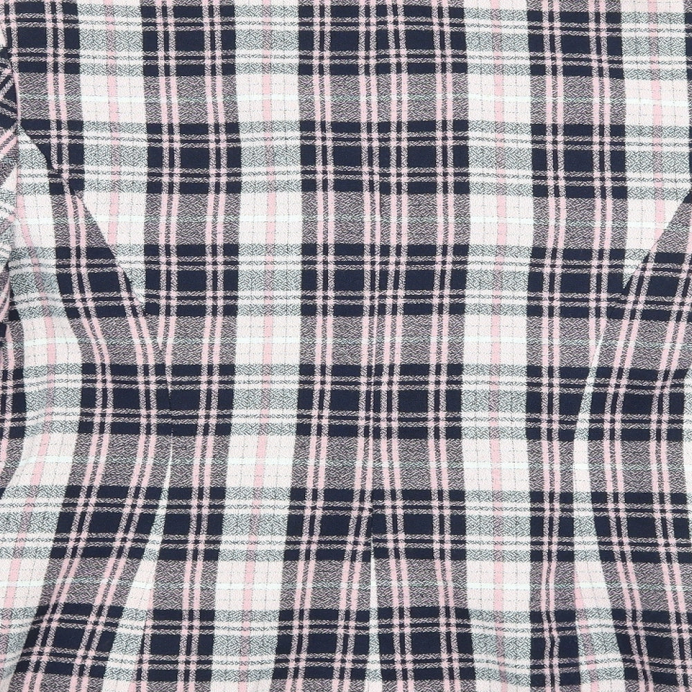 Spice Womens Pink Check  Jacket Suit Jacket Size 10
