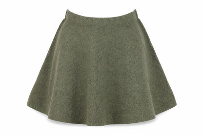 Front view of Primark women’s green a-line skirt, size UK 10