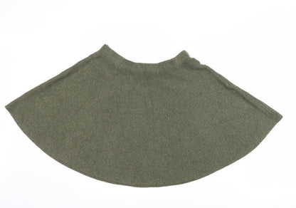 Back view of Primark women’s green a-line skirt, size UK 10