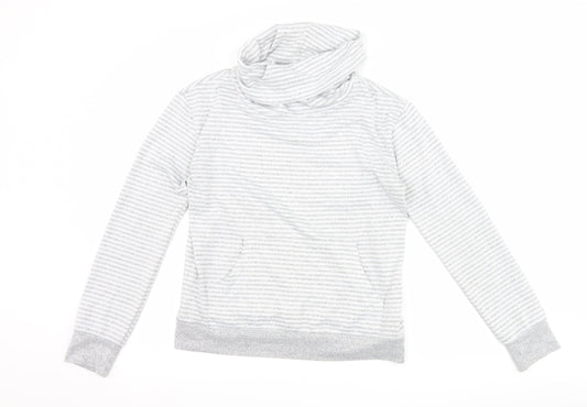 Primark Womens Grey Striped  Pullover Sweatshirt Size XS  - Lounge Wear