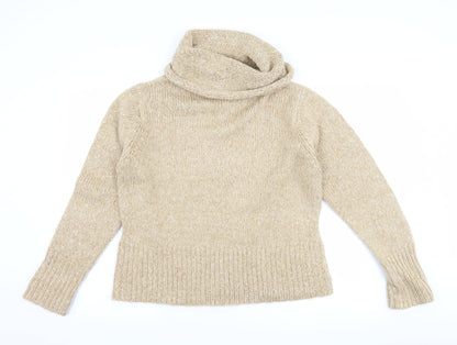 Front view of Essentials women’s brown jumper, size UK 14
