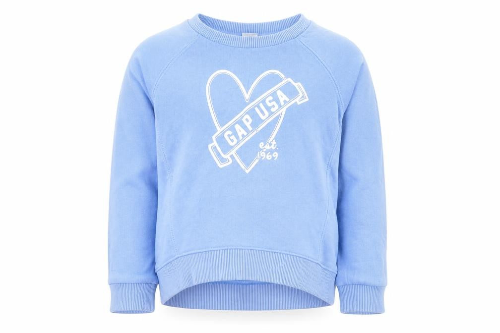 Gap Girls Blue   Pullover Sweatshirt Size 5 Years