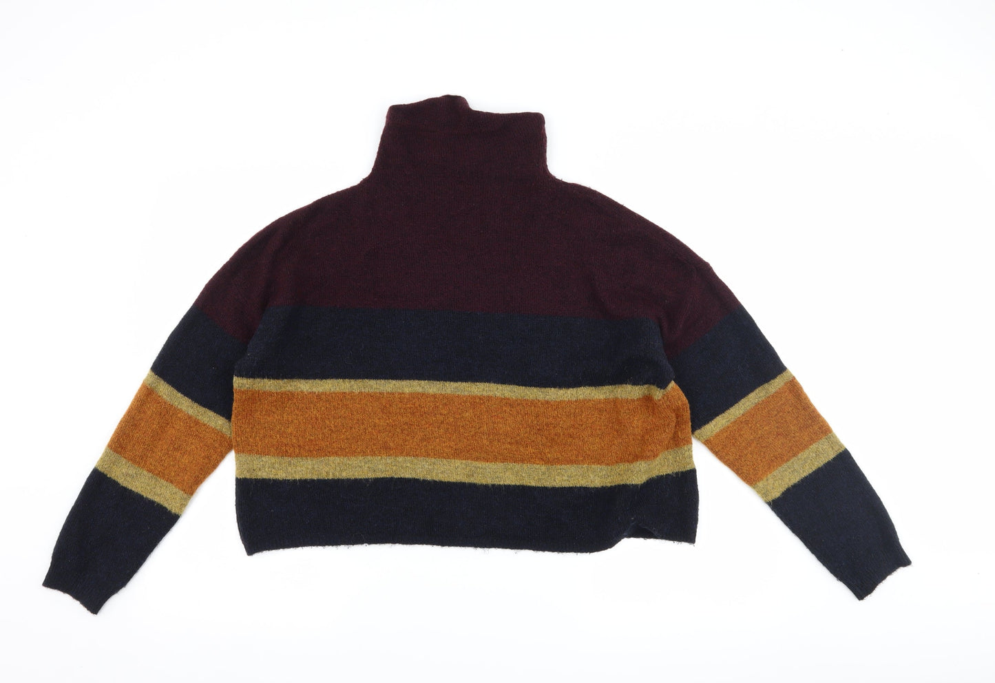 New Look Womens Blue Striped  Pullover Jumper Size L