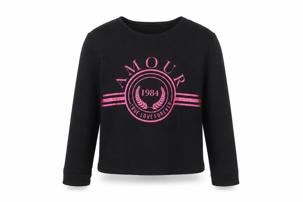 Very Girls Black   Pullover Sweatshirt Size 11 Years  - amour