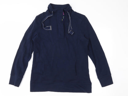 Additional front view of Tu women’s blue jersey jacket, size UK 8