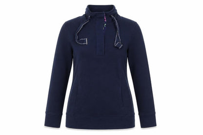 Front view of Tu women’s blue jersey jacket, size UK 8