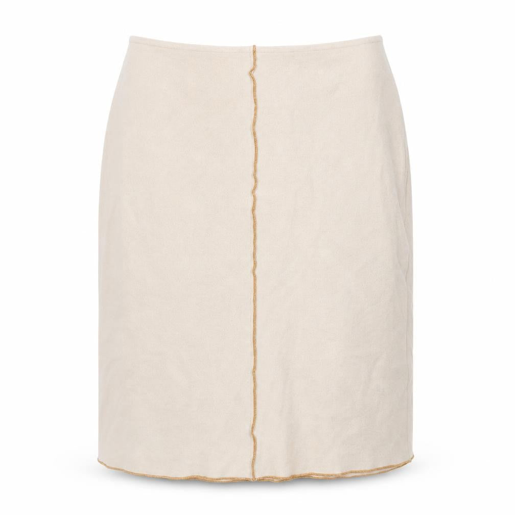 Topshop Womens Beige  Flannel Straight & Pencil Skirt Size 8