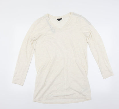 Additional front view of H&M women’s ivory jumper, size S