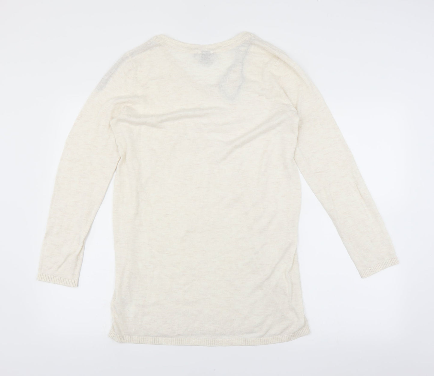 H&M Womens Ivory   Pullover Jumper Size S