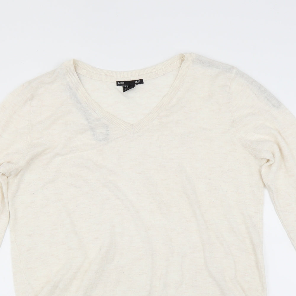 H&M Womens Ivory   Pullover Jumper Size S