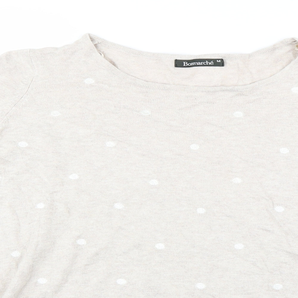 Le Bon Marché Womens Beige   Pullover Jumper Size M