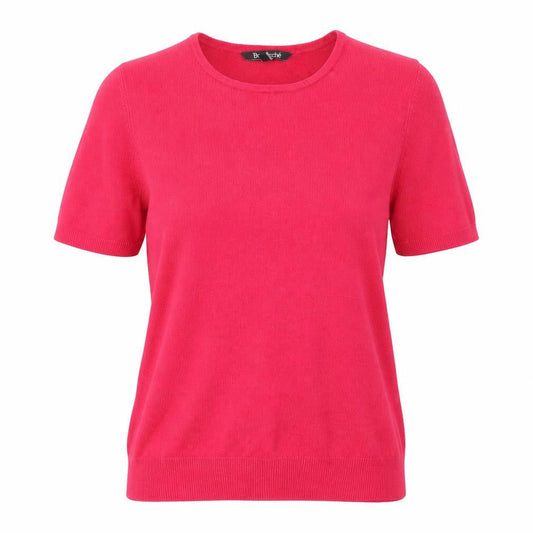Front view of Le Bon Marché women’s pink jumper, size UK 8